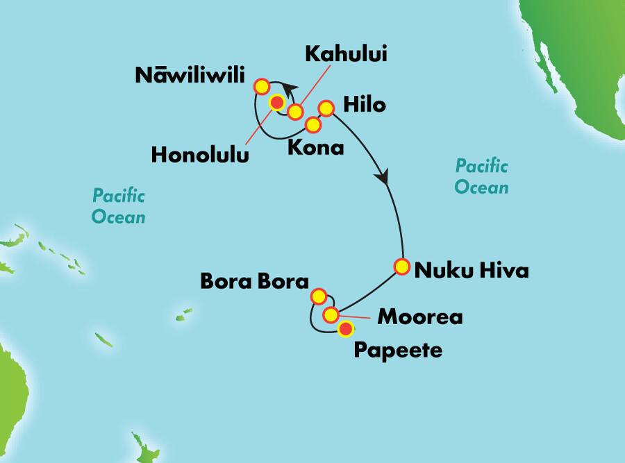 Hawái y la Polinesia Francesa desde Honolulu, 14 días Hawái y la Polinesia Francesa desde Honolulu, 14 días